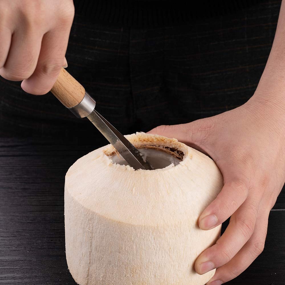 Dụng cụ nạo dừa cán gỗ