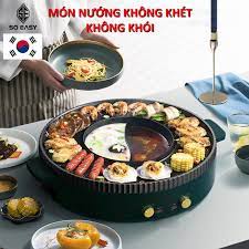 NỒI LẨU NƯỚNG ĐA NĂNG 2IN1 898 bàn tròn đa năng