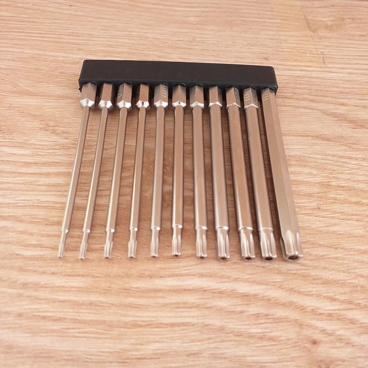 Bộ 11 mũi khoan lục giác hoa thị 100mm cho khoan pin , điện