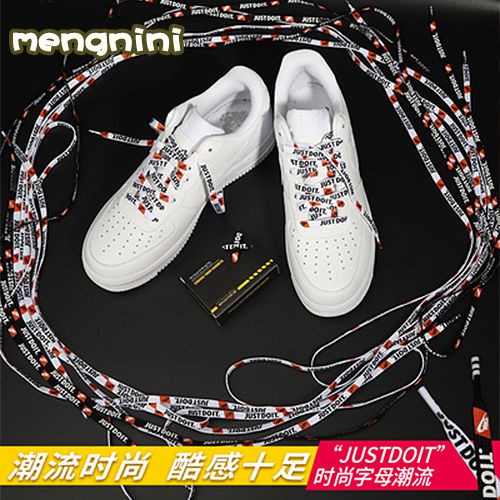 Flash Sale Popular Aj1 Sneakers Shoelace Af1 Air Force One Board Shoes Shoelace Converse Vans Applicable Trendy All-Matching Shoelace