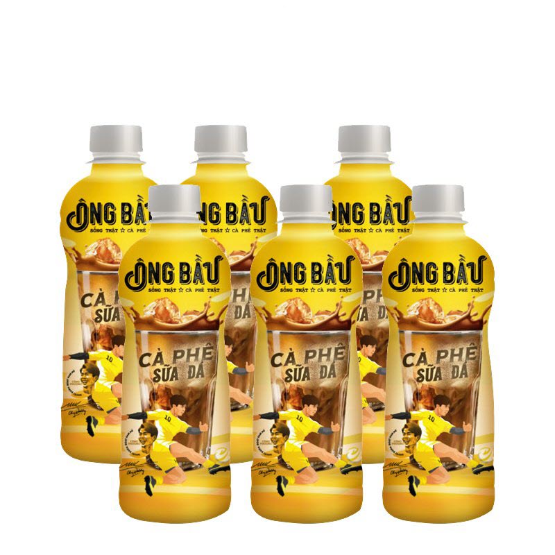 COMBO 10 Chai cà phê sữa đá uống liền Ông Bầu chai 180ml – Thương hiệu NUTIFOOD - TTGT89