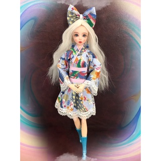 yukata, kimono cho búp bê 30cm