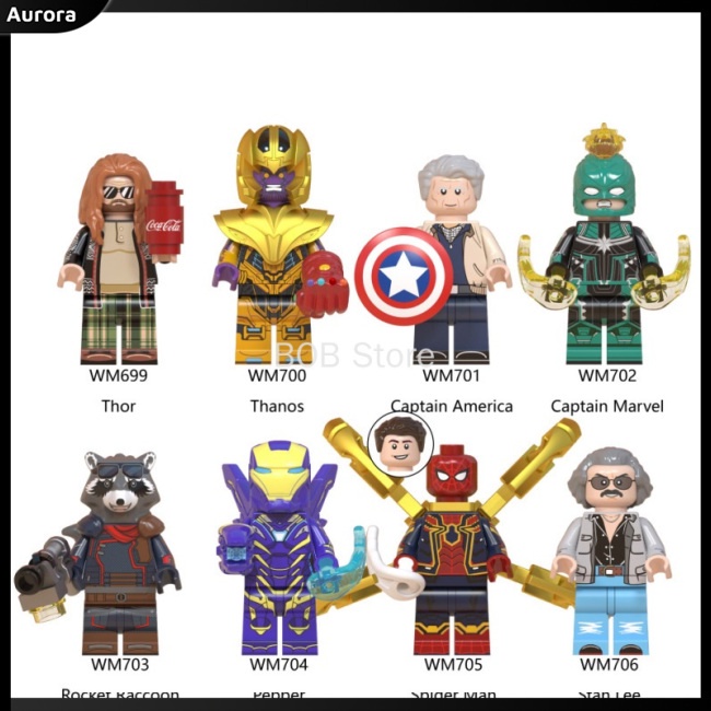 Mô Hình Lego Nhân Vật Siêu Anh Hùng Marvel