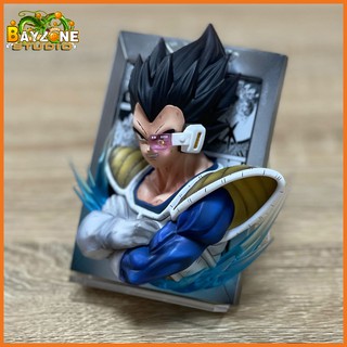 Mô hình tranh 3d songoku vegeta hàng mới siêu nét
