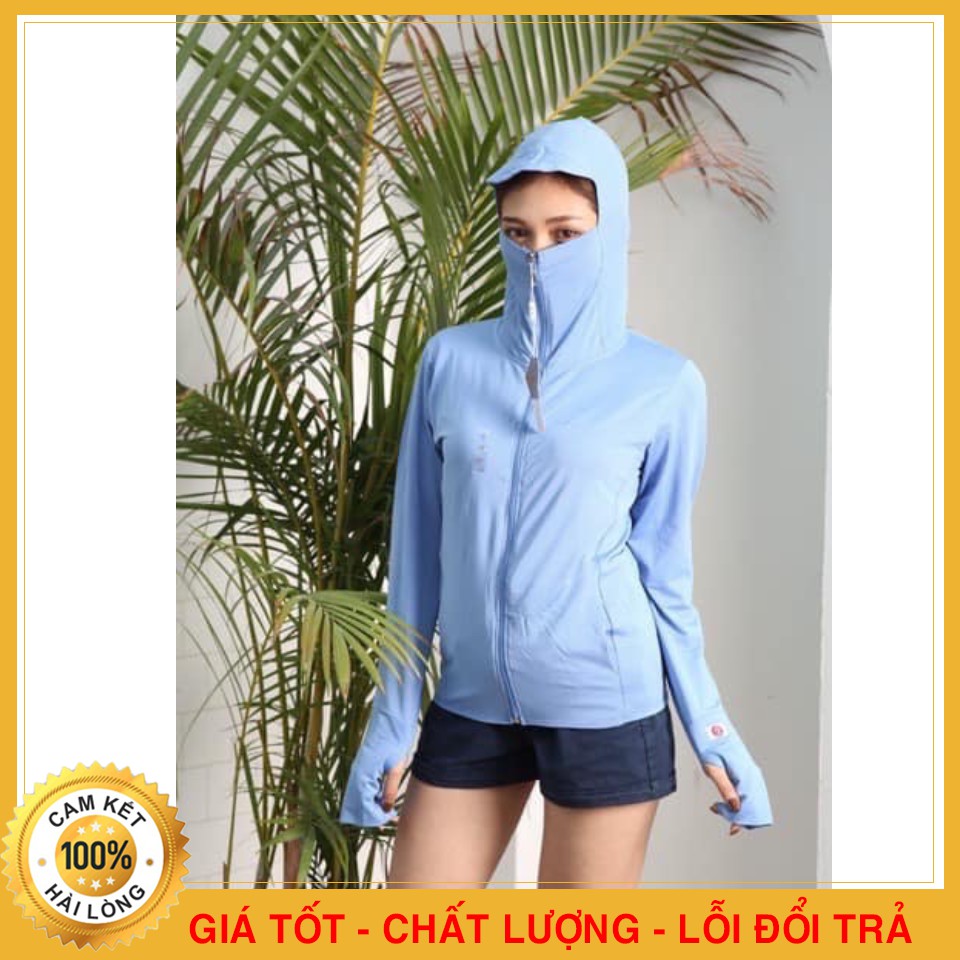 Áo Chống Nắng Nữ Vải Xuất Dư Xịn - Thiết Kế Mặt Nạ Che Mặt Tiện Lợi, Chất Vải Thông Hơi Xuất Dư - Chống Nắng Tối Ưu