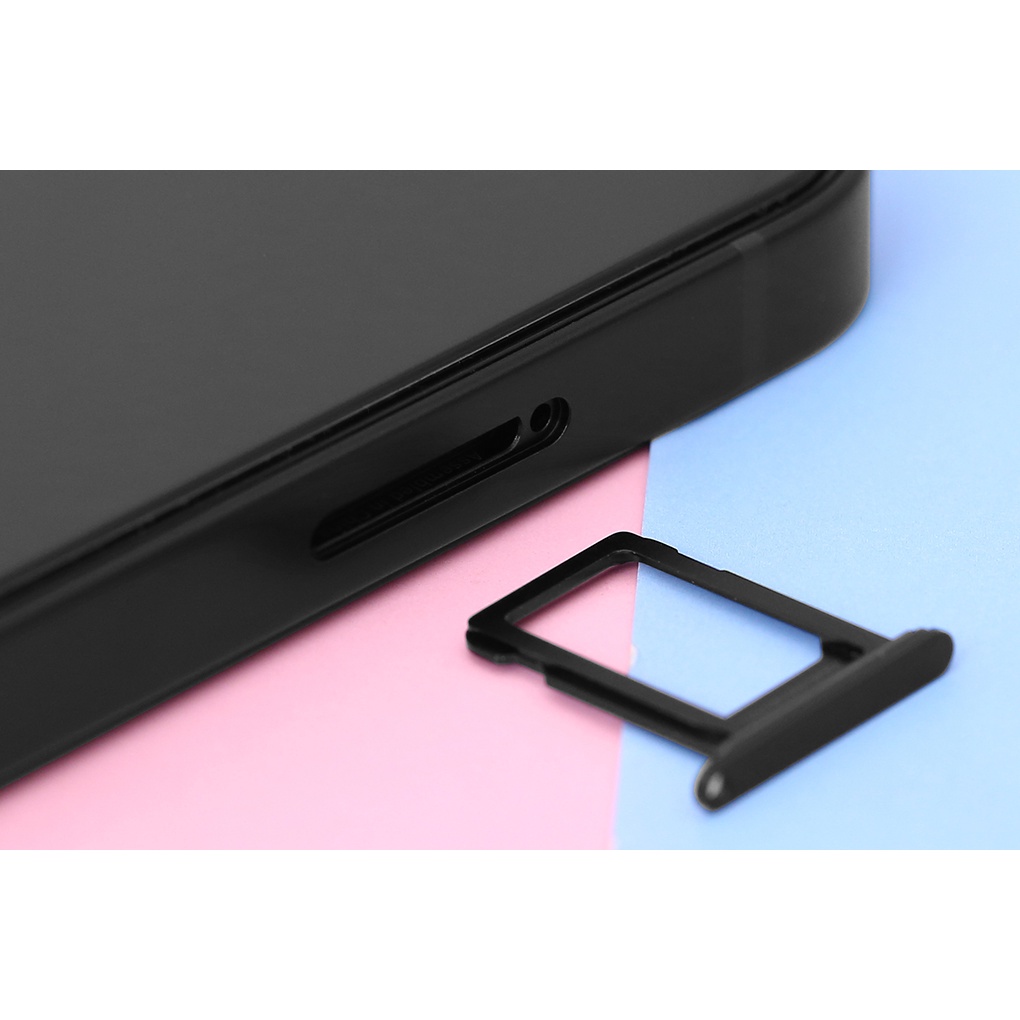 Khay sim iPhone 13 6.1&quot; bản 1 SIM/ 2 SIM ZIN có Ron Chống Nước &amp; Lẫy Giữ Sim