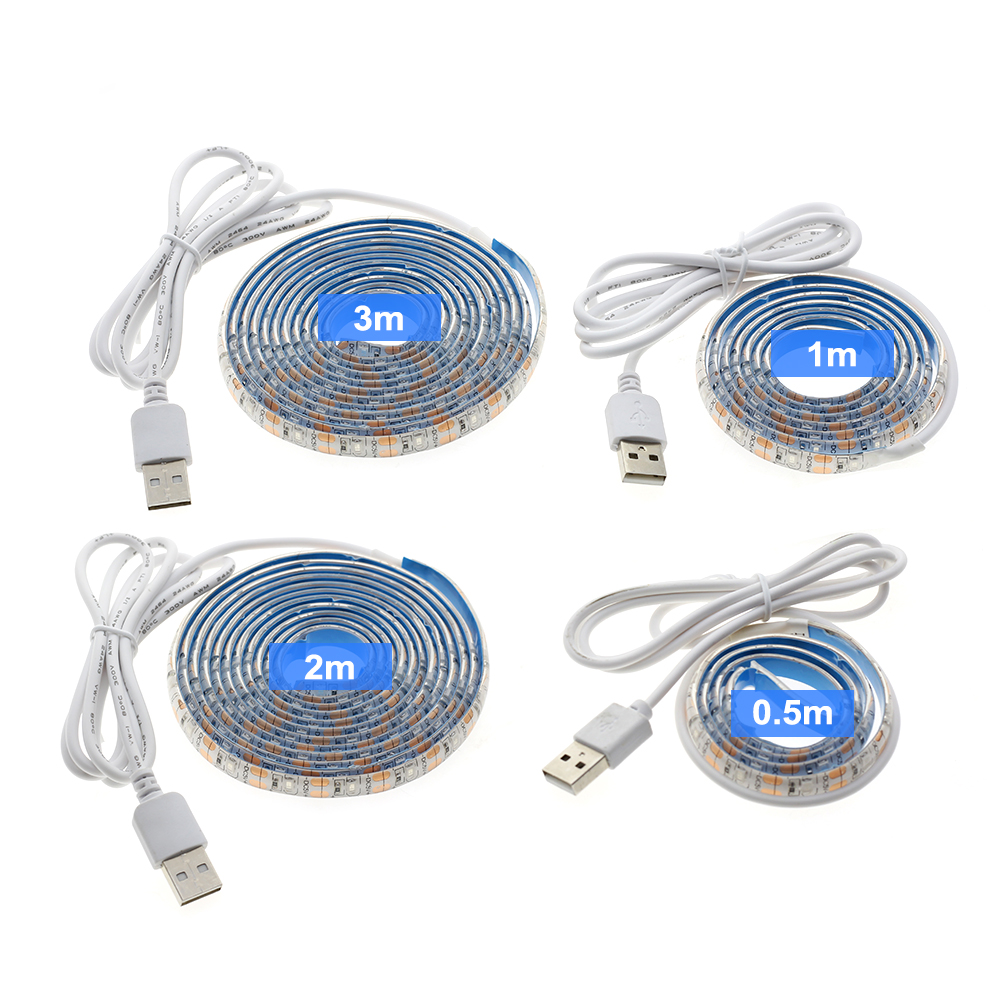 Dải đèn LED UV ánh sáng tím 5v Dc 2835 0.5m 1m 2m