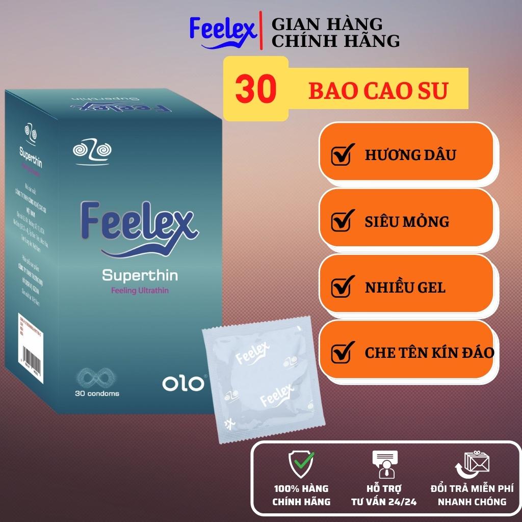 Bao cao su ozo feelex superthin hộp 30 bcs - ảnh sản phẩm 1