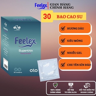 Bao cao su ozo Feelex superthin hộp 30 bcs