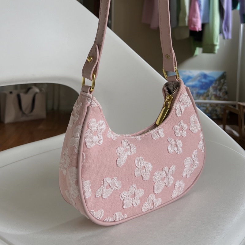 Túi đeo vai hoạ tiết hoa hibiscus