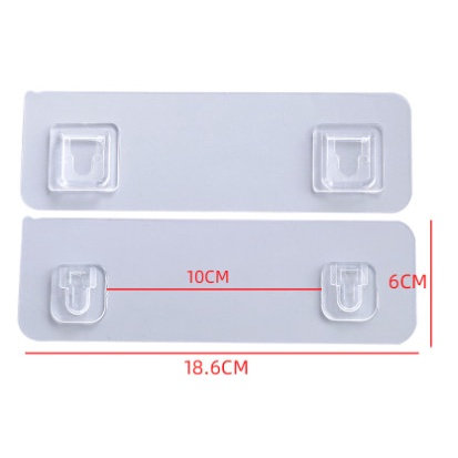 BỘ 2 Miếng Dán Tường Treo Đồ Đa Năng Dạng Gài Miếng Dán Kệ Nhà Tắm Siêu Bám Dính Chắc Chắn
