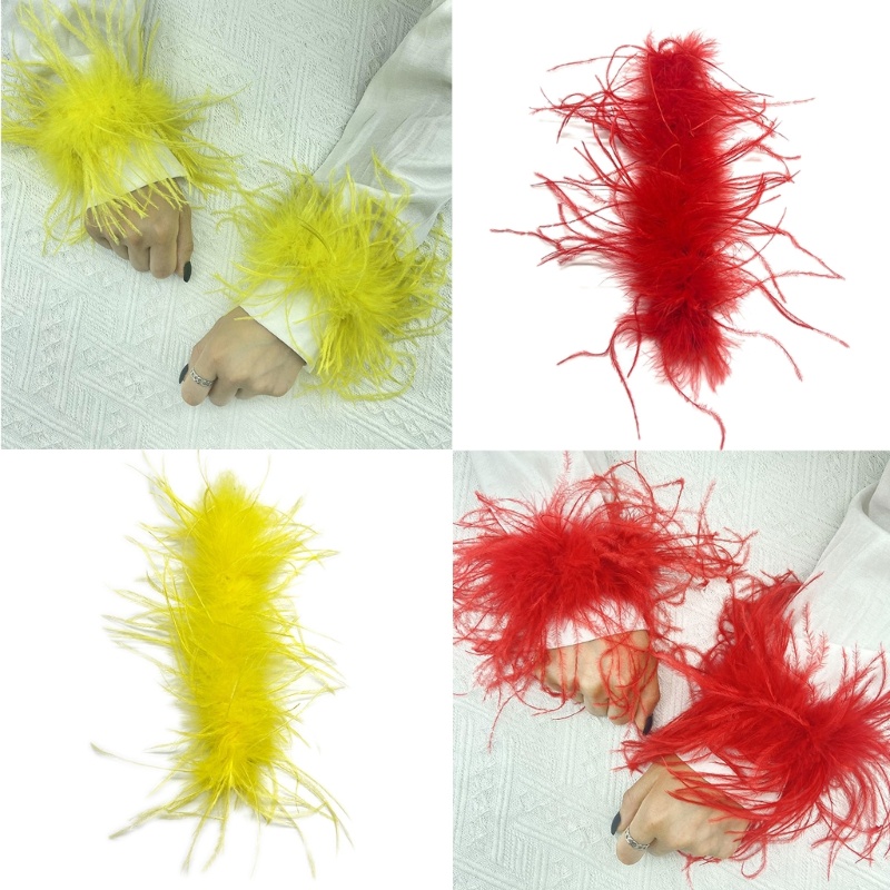 Flgo Vòng Tay Dây Buộc Tóc Hình Lông Vũ Quyến Rũ