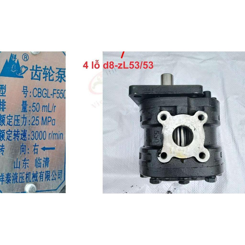 Bơm ben / bơm thủy lực xe ben 3.5-4.5 tấn. Mã E550, Ca vét, quay phải  hoặc trái, 2 lỗ dầu bên F24xF30.