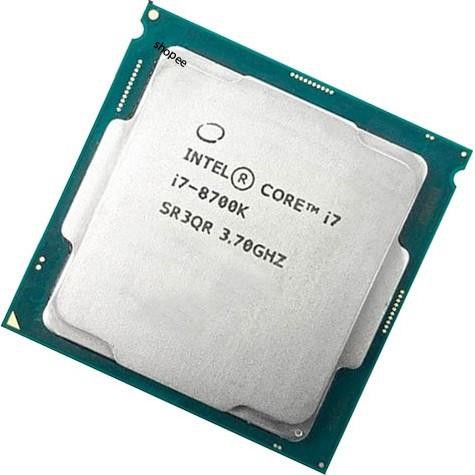 Bộ vi xử lý / CPU Intel Core i7-8700K (3.7GHz turbo up to 4.7Ghz, 6 nhân 12 luồng, 12MB Cache, 95W)