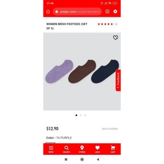 Tất lười Uniqlo nữ