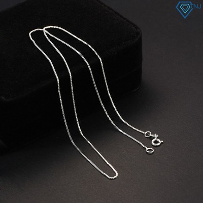 Dây chuyền trơn bạc nữ sợi mì không mặt DNK0002 Trang Sức TNJ