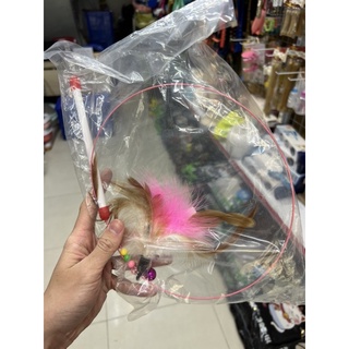 CẦN CÂU LÔNG GÀ CHO MÈO