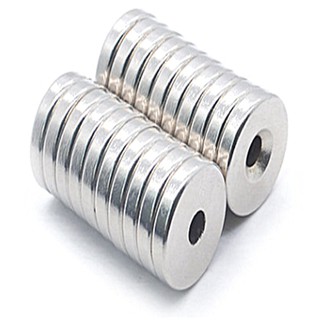 Nam Châm Tròn 20x3 M5 lổ 5mm đường kính 20mm