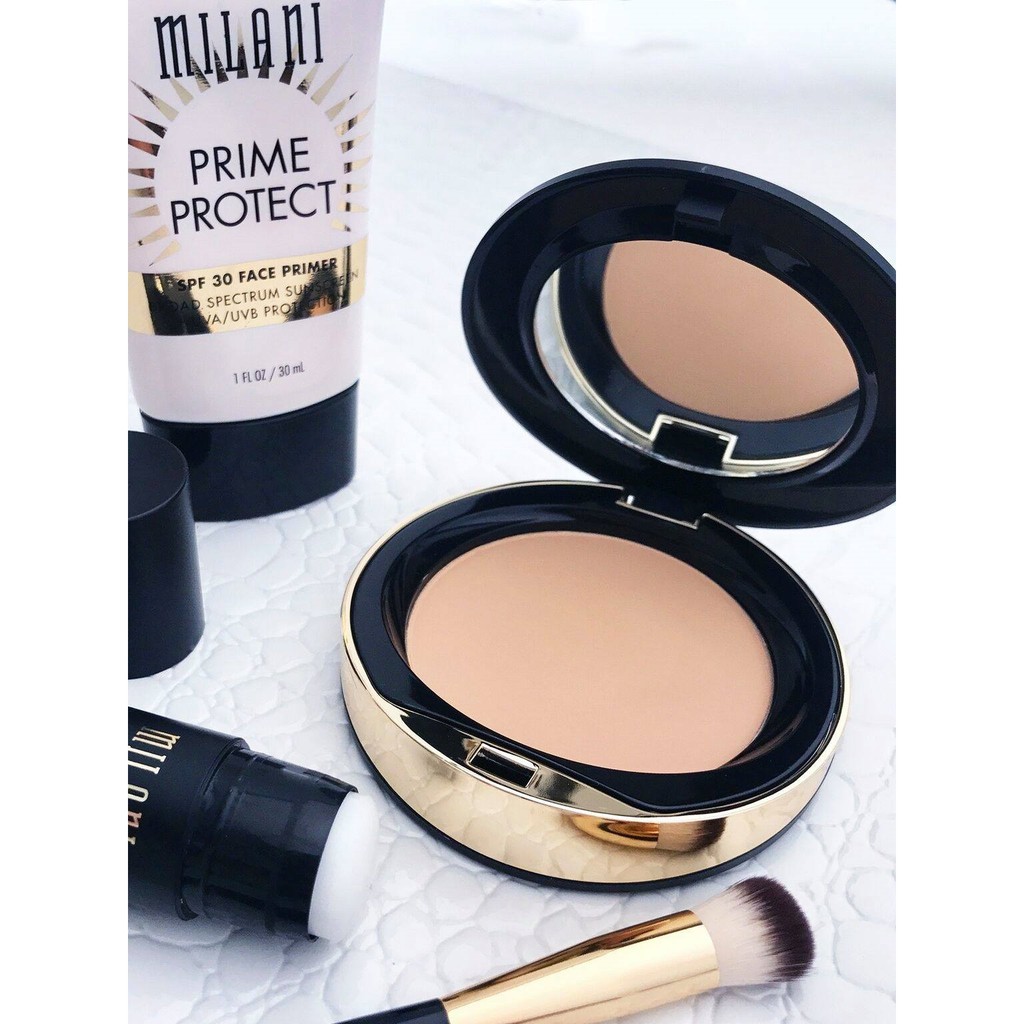 Phấn Phủ Nén Che Khuyết Điểm,Kiềm Dầu & Siêu Mịn Milani Conceal + Perfect Shine-Proof Powder 12.3g (100% USA)