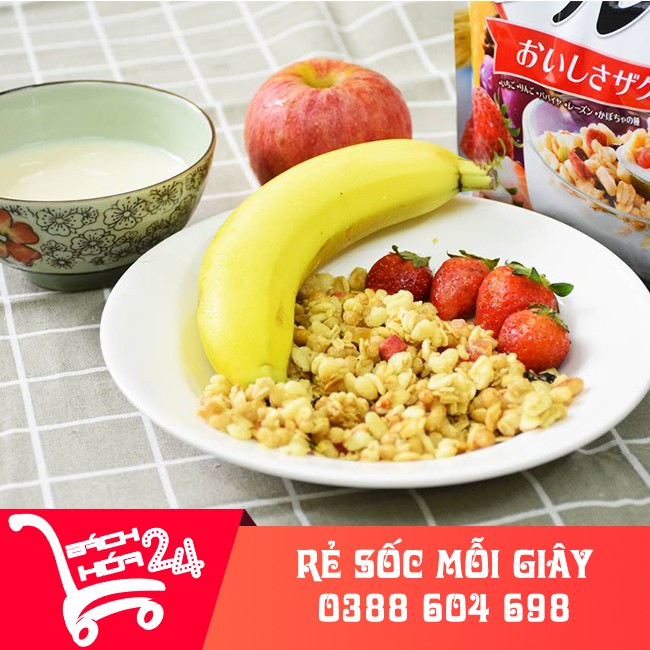 Ngũ cốc Calbee nhật bản 750g - Bịch Đỏ 11/2023 MỚI NHẤT