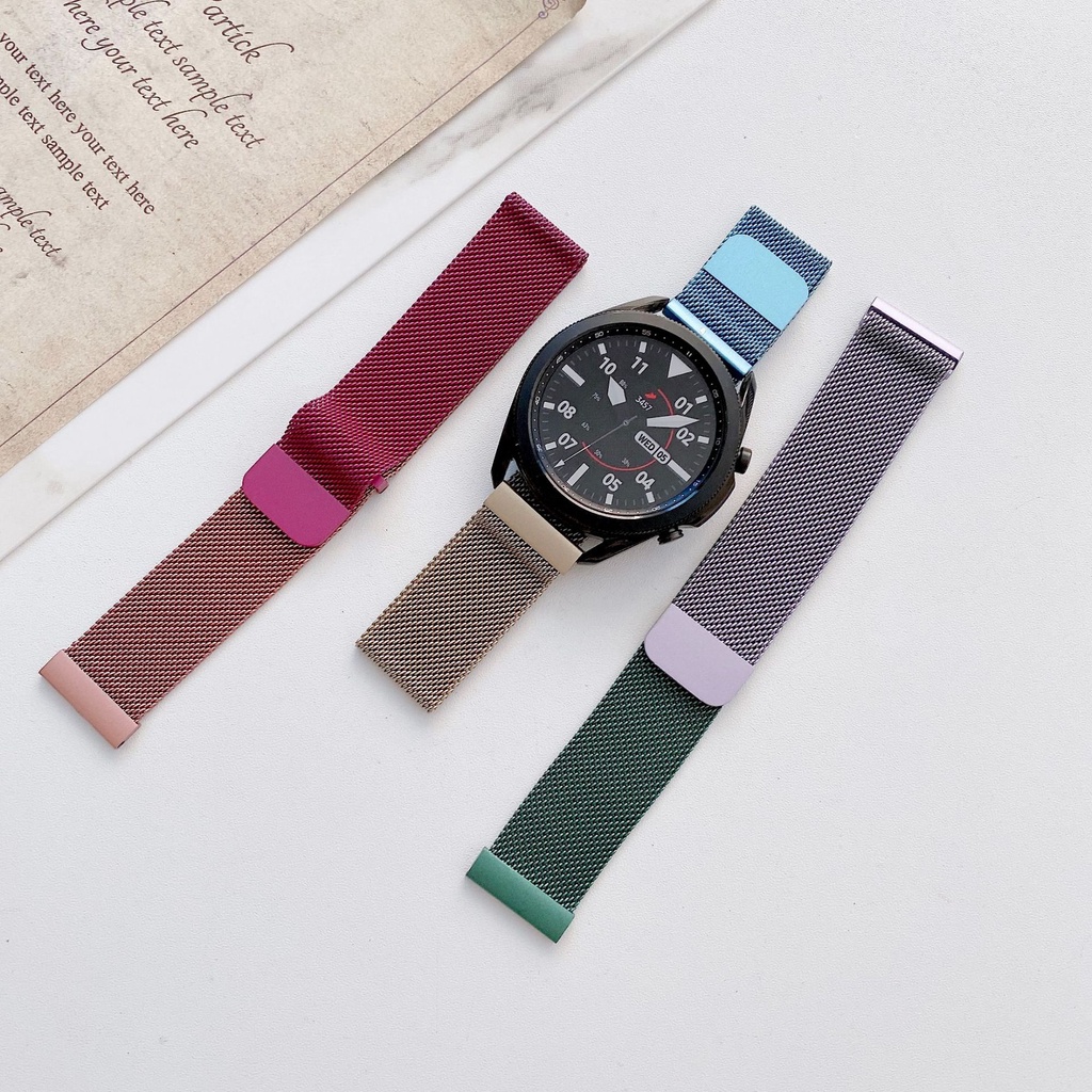 Dây Đeo 18Mm 20mm 22mm Cho Đồng Hồ Garmin Vivoactive 4s / 3 / 4 / Venu SQ 2Plus / Ticwatch PRO3 E3 S2