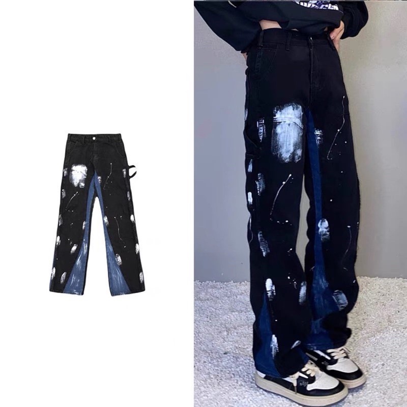 QUẦN JEANS VẨY SƠN ĐỘC LẠ