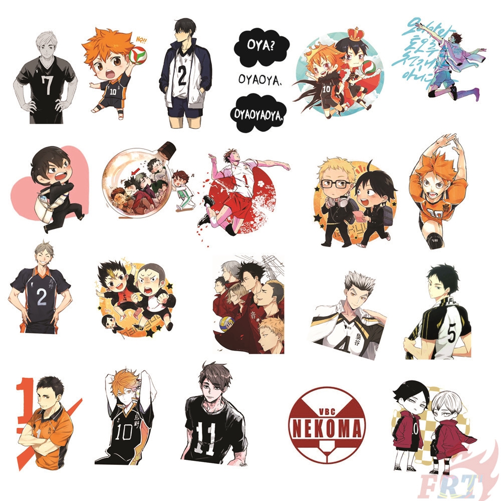 ❉ Haikyuu!! - Series 04 Anime Shoyo Hinata Tobio Kageyama Stickers ❉ 50Pcs/Set DIY Fashion Doodle Decals Stickers