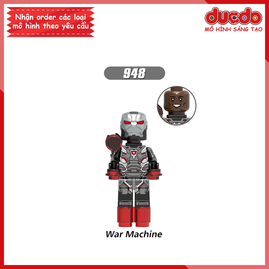 Minifigures Groot, Iron Man, Falcon, Wong, Bucky, Vision, Soldier, War Machine Đồ chơi Lắp ghép Xếp hình Mini XINH 0217