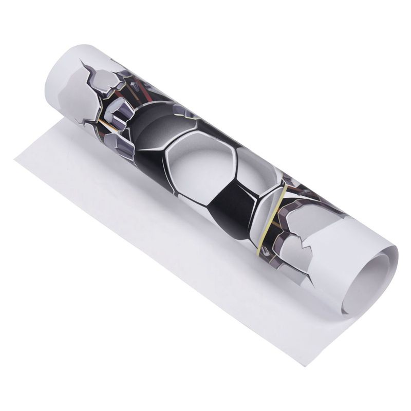 Decal dán tường PVC Họa Tiết 3D Hình Quả Bóng Đá Dùng Trang Trí Phòng Cho Trẻ Nhỏ
