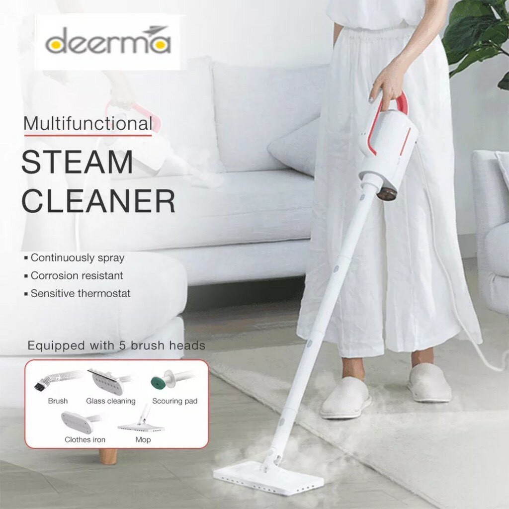 Máy vệ sinh hơi nước nóng cầm tay Deerma - DEM-ZQ600 kháng khuẩn cao cấp tiện lợi - Minh Tín Shop