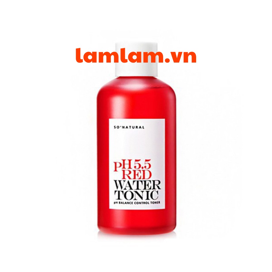 Nước Hoa Hồng Cấp Ẩm Cho Mọi Làn Da So Natural Red Peel PH 5.5 Red Water Tonic 250ml