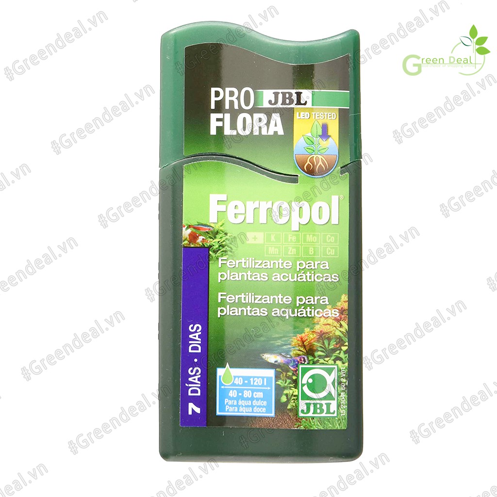 JBL ProFlora - Ferropol (Chai 100 ml) | Phân nước cao cấp hồ cá thủy sinh