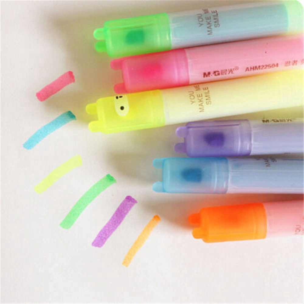 Bộ 6 bút lông màu sắc xinh xắn đáng yêu