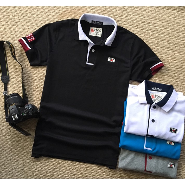 Áo thun cổ bẻ POLY COTTON nam