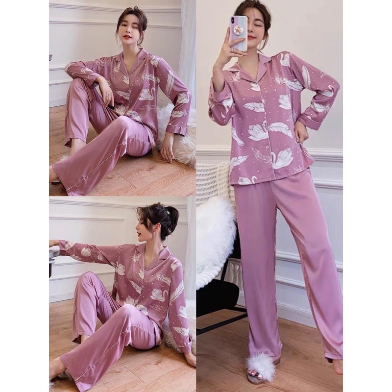 [MẪU ĐẸP ] Xưởng Đồ Ngủ  TD 3DXinh 55-95kg Pyjama Bigsize Cao Cấp Mặc Nhà  Đẹp,Chất  Satin Mát