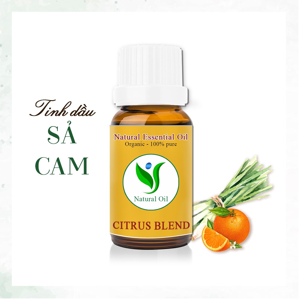 Tinh Dầu Sả Cam 10ml-30ml, Natural Oil, Nhập Khẩu