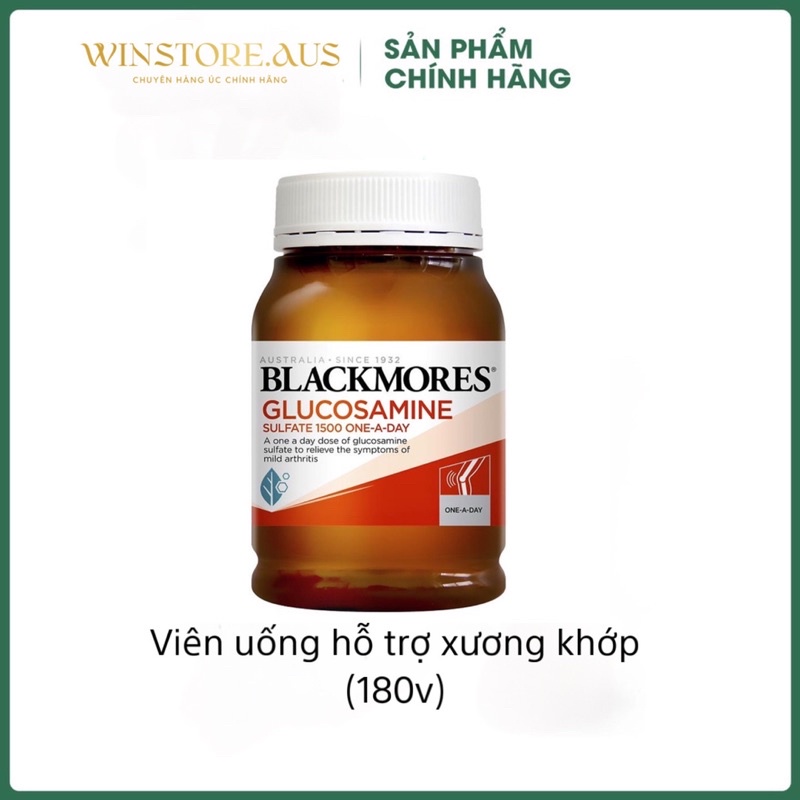 Blackmores Glucosamine 1500mg - Viên uống hỗ trợ xương khớp (180v)