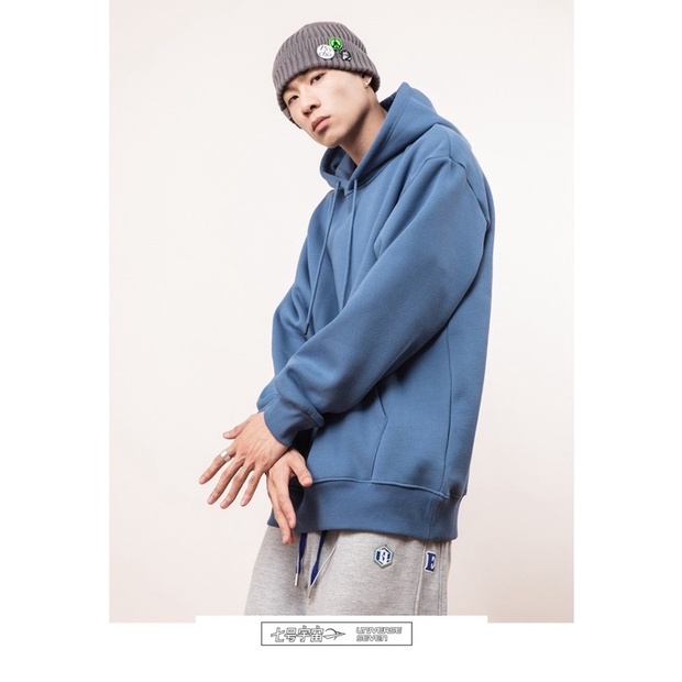 Áo hoodie trơn Boin store, Áo nỉ bông trơn nhiều màu nam nữ (hình thật) from unisex rộng _ Kèm clip