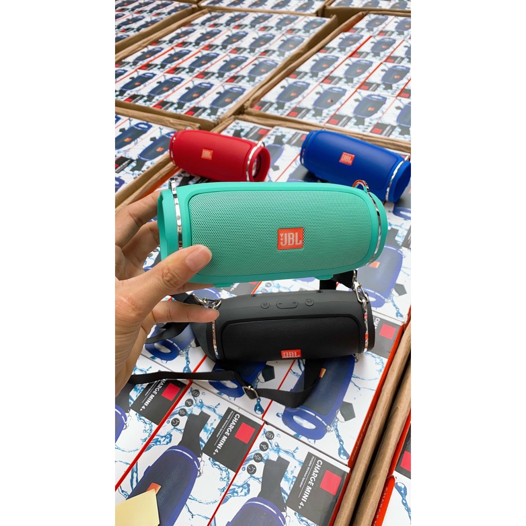 Loa Bluetooth JBL Charge 4+ Mini bass tốt khoẻ - có dây đeo hàng cao cấp