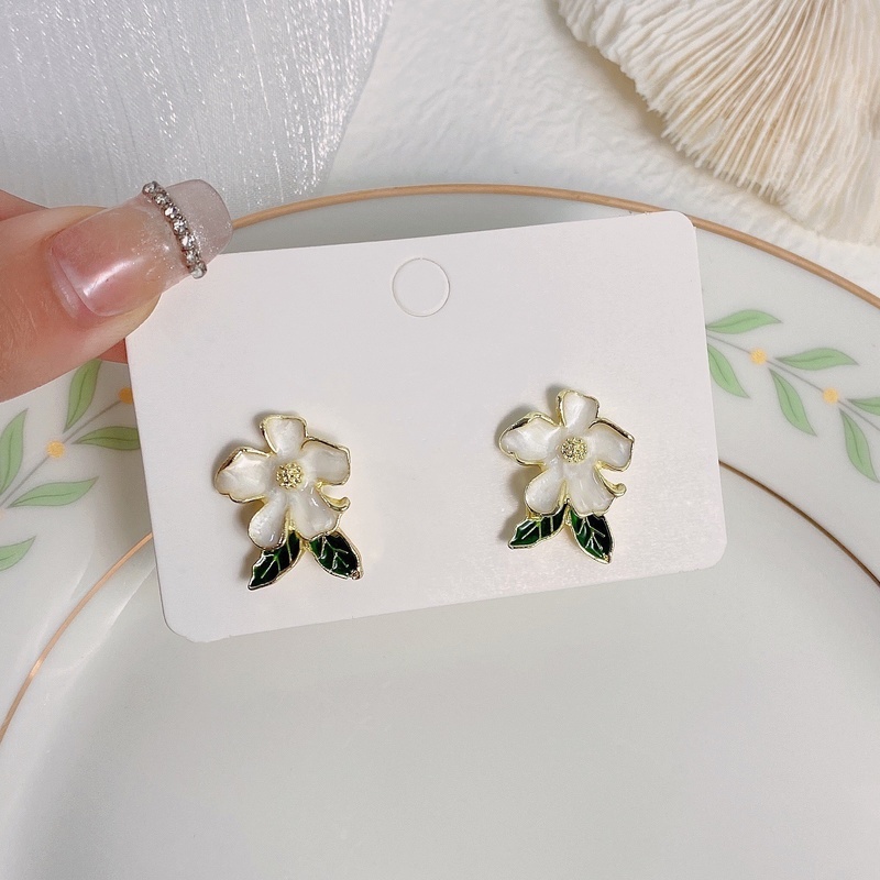 Bông Tai Mạ Bạc 925 Hình Hoa Thanh Lịch Cho Nữ