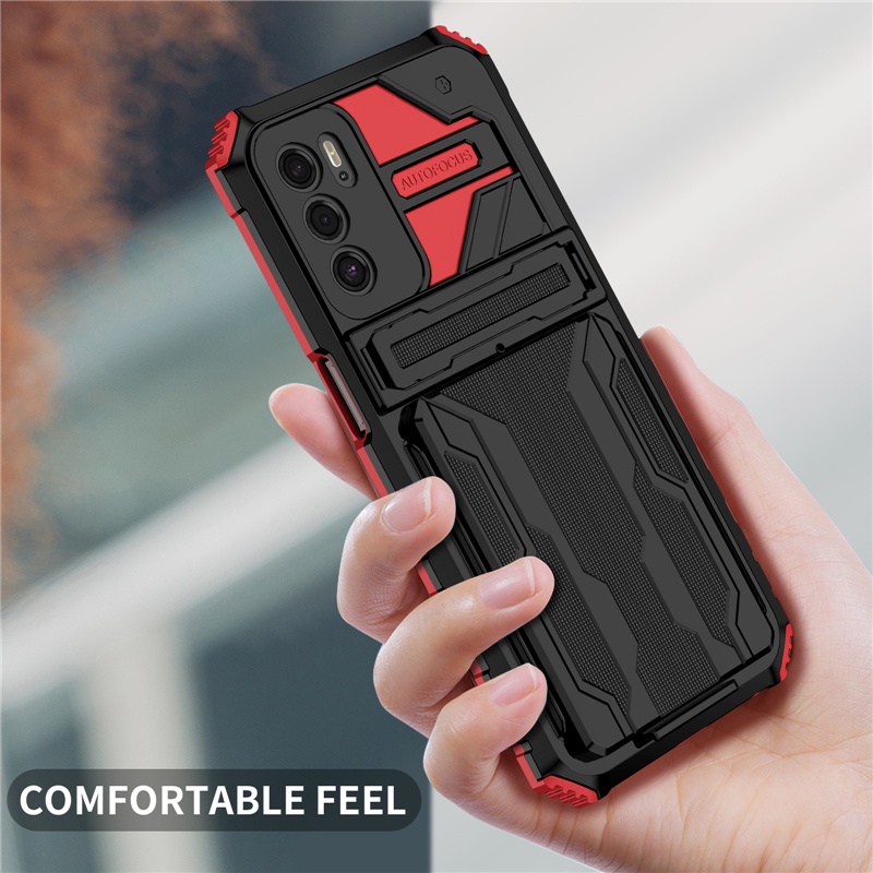 Ốp Điện Thoại Dạng Ví Chống Sốc Có Giá Đỡ Cho Xiaomi Redmi 10 9T 9 9A 9C 9i 9AT 9 10 Prime