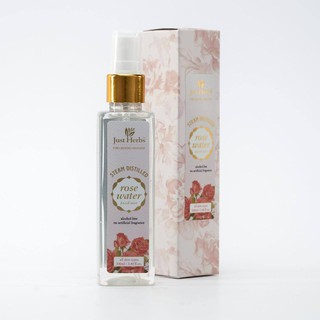 Xịt khoáng Just Herbs Rose Water từ hoa hồng chưng cất tinh khiết 100ml