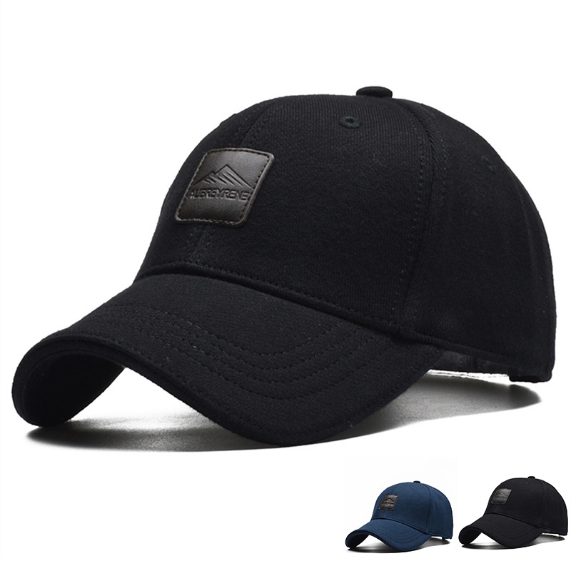 Mũ lưỡi trai dày giữ ấm mùa đông phong cách hip hop cá tính cho quý ông cao tuổi