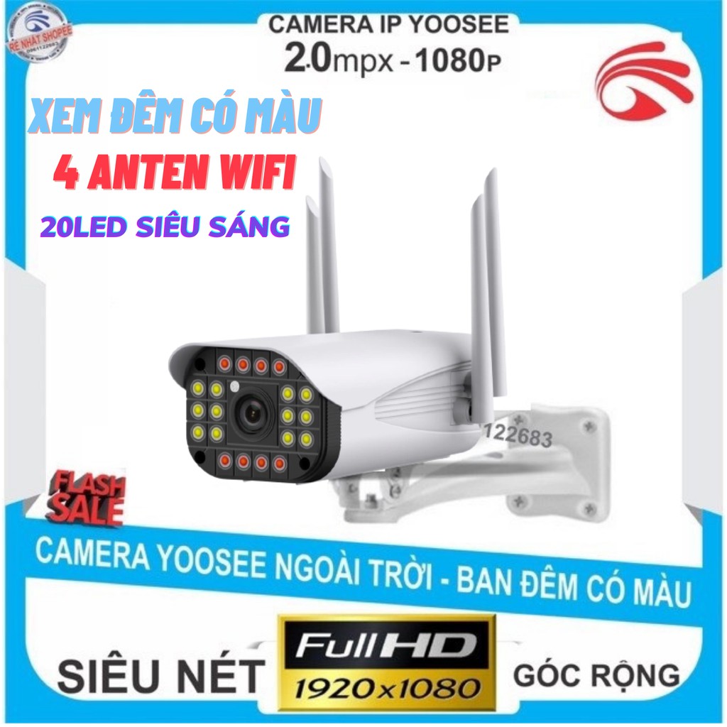 Camera IP YooSee lắp NGOÀI TRỜI - Ultra HD Siêu nét 3.0Mpx