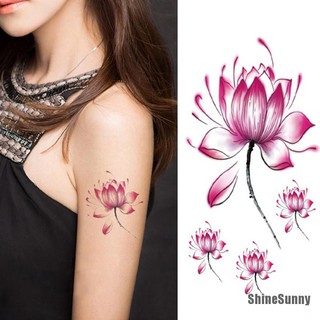 Hình Xăm Giả  .  Hình Hoa Sen Chống Thấm Nước