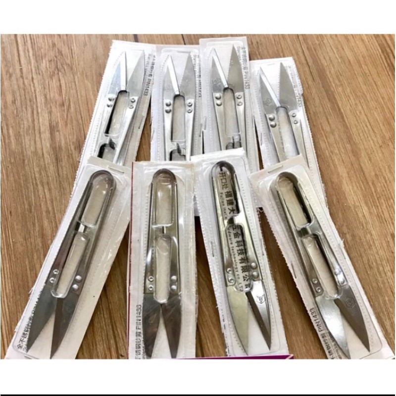 Kéo bấm cắt chỉ inox trắng