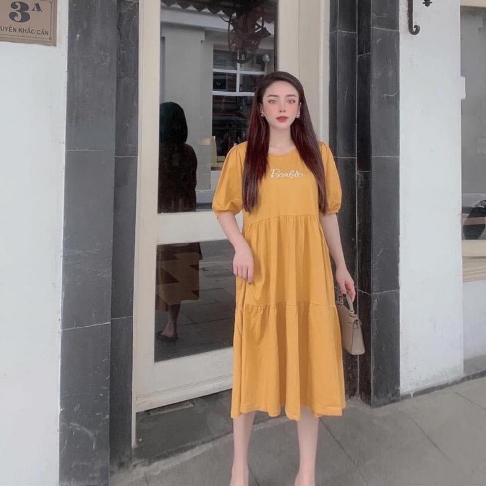 Đầm Bầu  FREESHIP  Váy bầu xuông đuôi cá thời trang thiết kế chất cotton 100% freesize từ 45 đến 70Kg