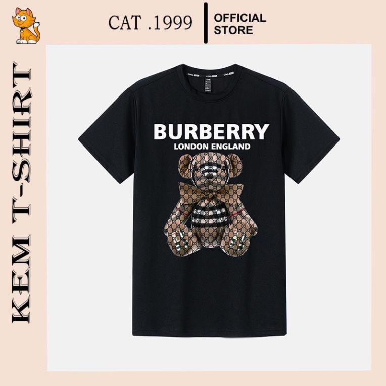 HZCJ / Áo thun Oversize Teddy Burberry, áo phông T shirt nam nữ unisex  