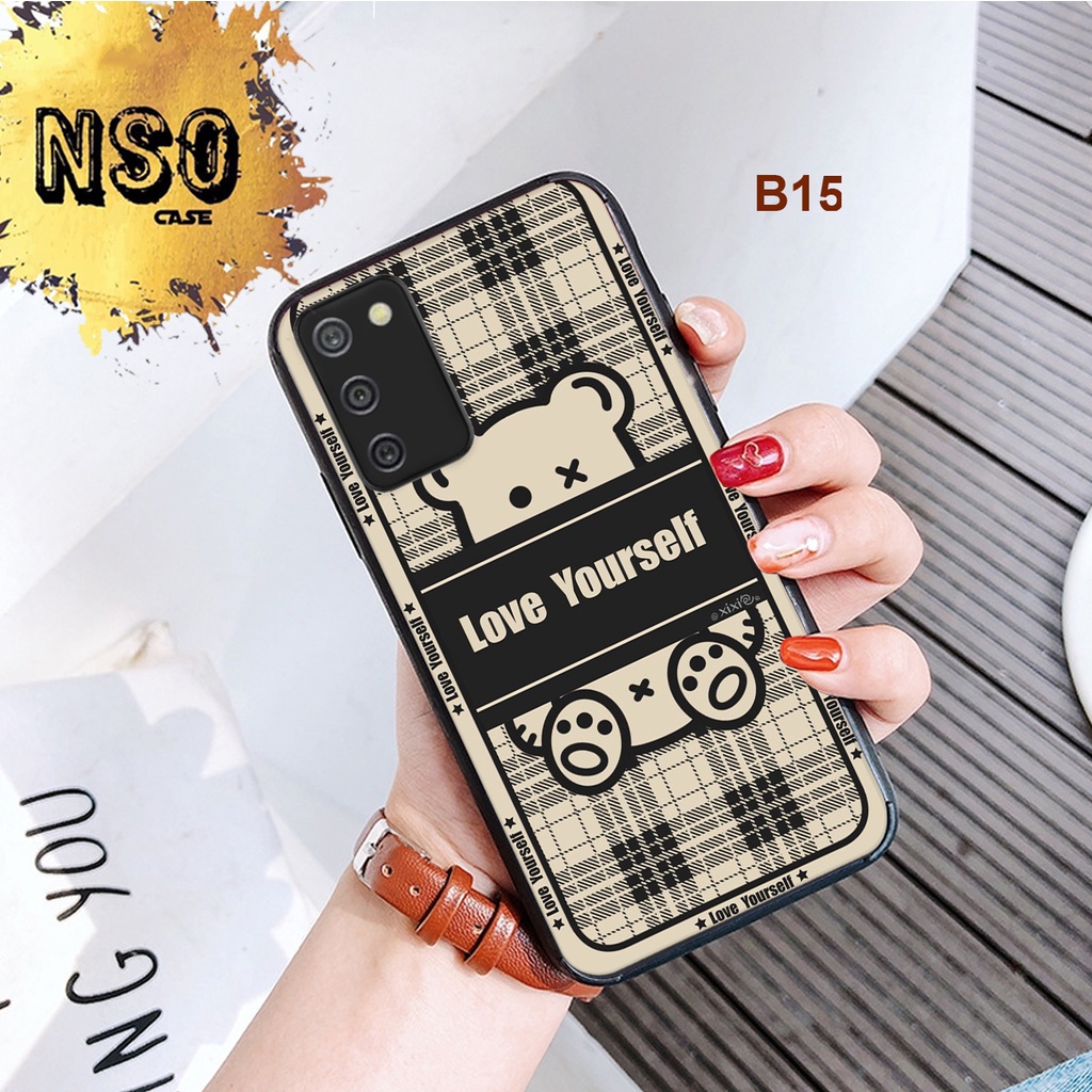 Ốp Lưng Samsung A03 - Samsung A03s - Samsung A03 Core - Samsung A02 - Samsung A02S  In Hình Gấu BEAR Siêu Đáng Yêu Cute