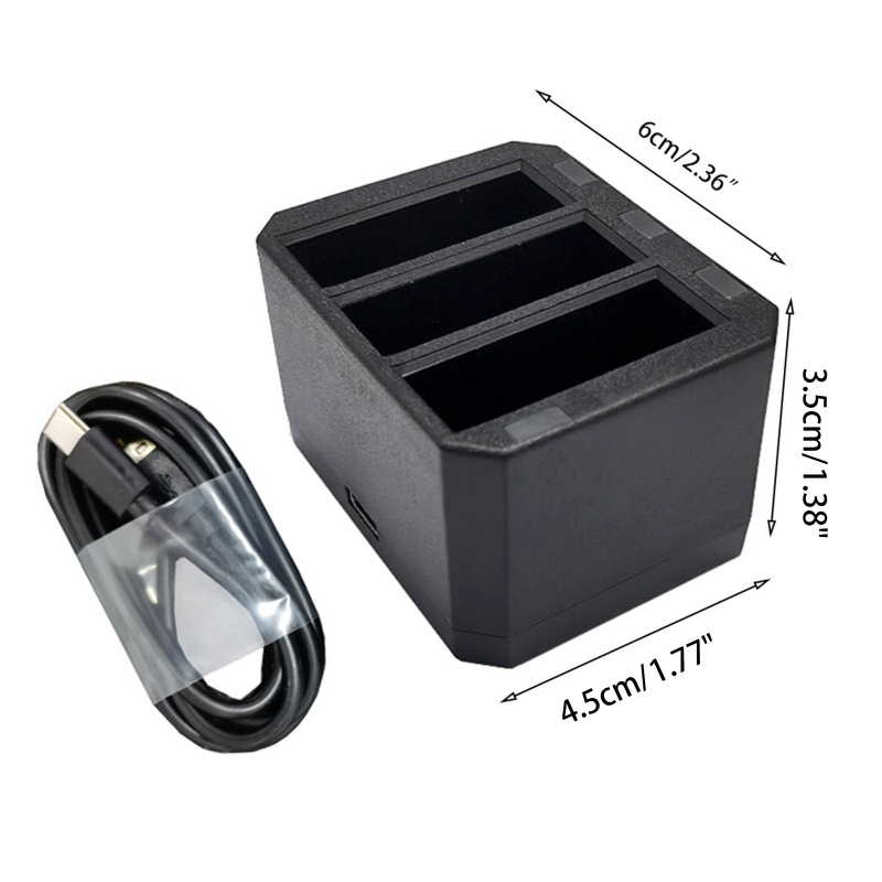 Hộp Sạc Nhanh 3 Pin Tương Thích Với Máy Ảnh Sony-Action